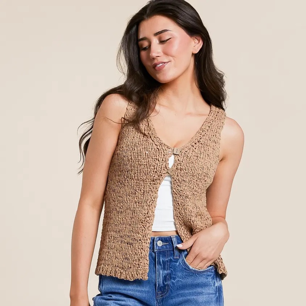 Open Weave Tank Top